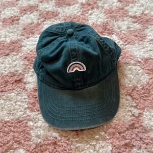 Rainbow Appliqué Acid Wash Vintage look Baseball Cap